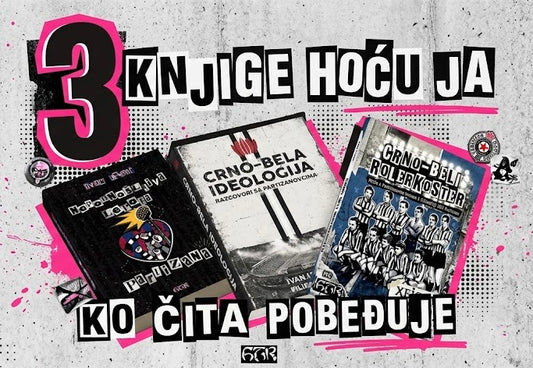 Paket od 3 knjige (CB rolerkoster, Nepodnošljiva lepota Partizana, Crno-bela ideologija”