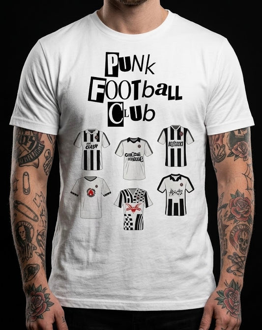 Majica “Punk football club”, bela