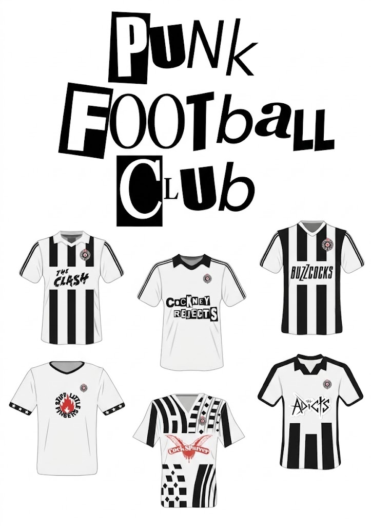 Majica “Punk football club”, bela